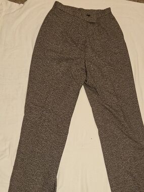 Tahari ASL Women's Brown Twill Lined Dress Pants Straight Leg Flat Front 8